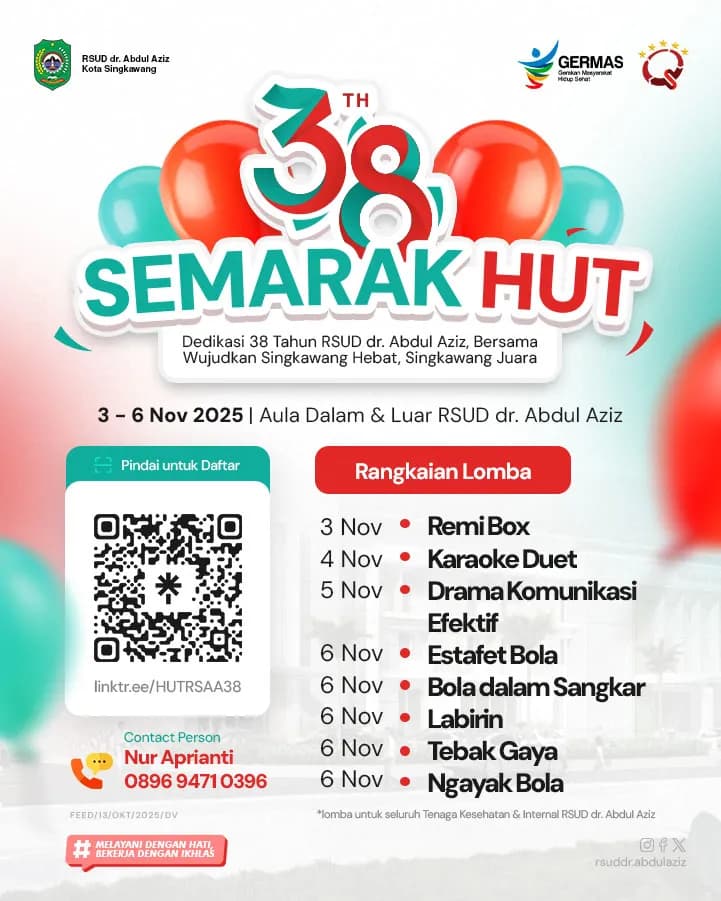 🎉 Semarak 38 Tahun RSUD dr. Abdul Aziz Singkawang! 🎉